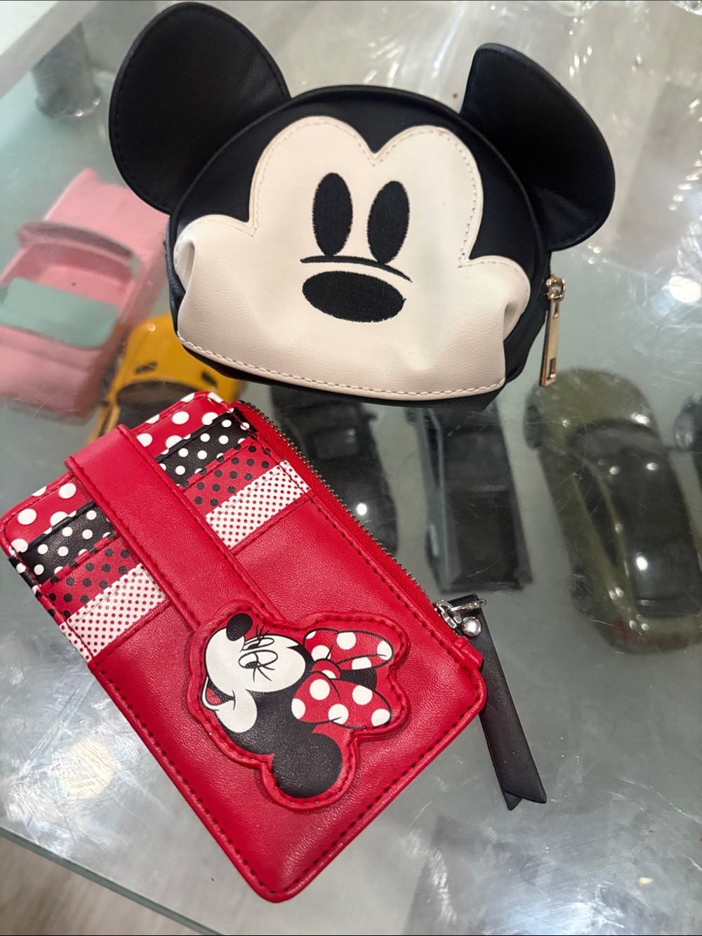 Minnie Mouse Side Zip Credit Card Holder set
